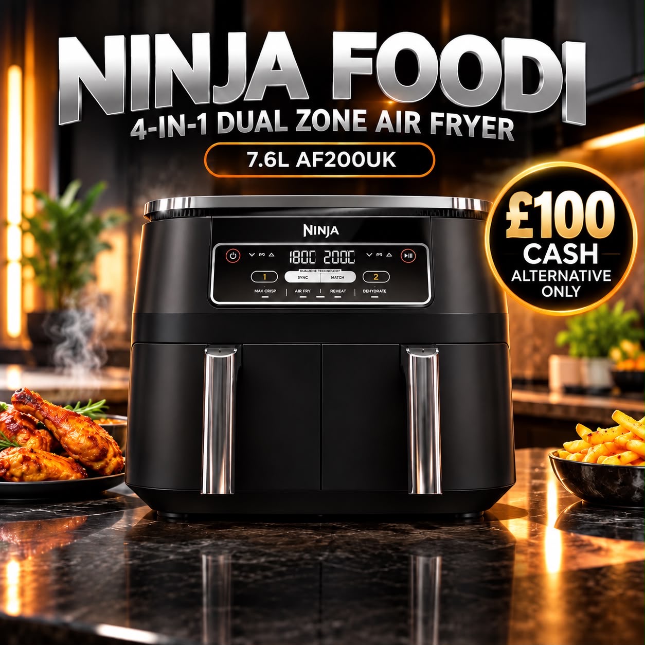 NINJA FOODI 4-IN-1 AIR FRYER 
