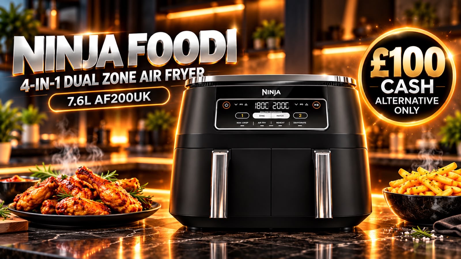 NINJA FOODI 4-IN-1 AIR FRYER 