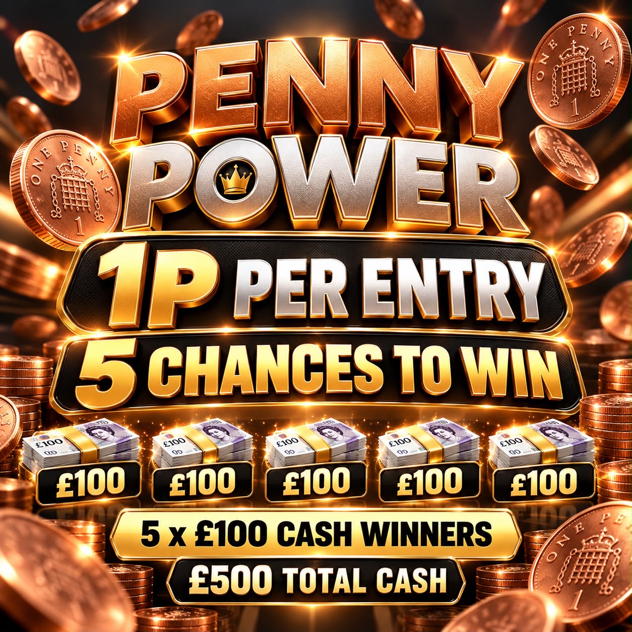 PENNY POWER £500 POT
