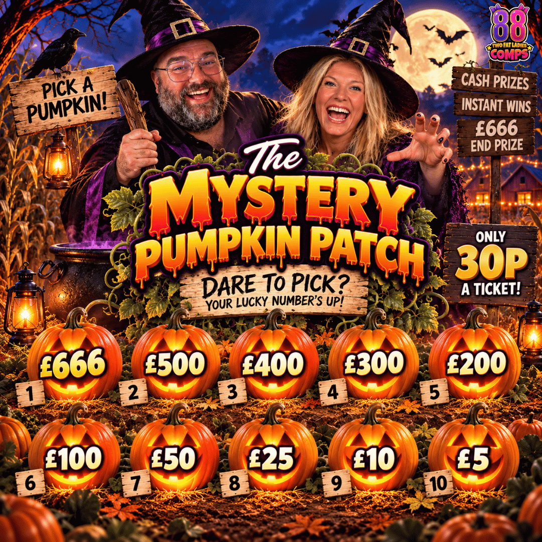 🎃 THE MYSTERY PUMPKIN PATCH – ONLY 30P A TICKET! 🎃