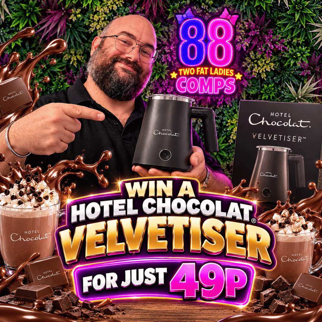 WIN A HOTEL CHOCOLAT VELVETISER OR £100 CASH – JUST 49P 🍫☕