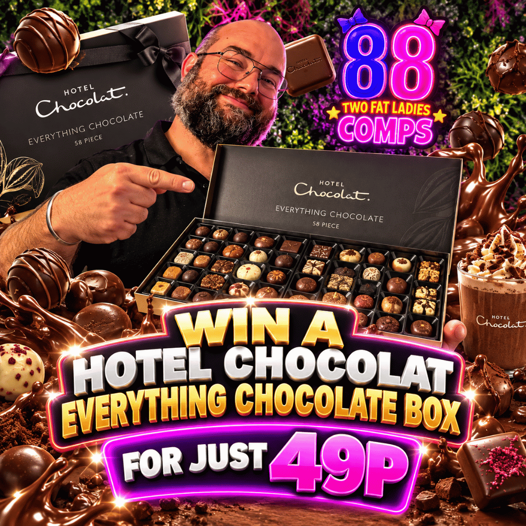 WIN A HOTEL CHOCOLAT EVERYTHING CHOCOLATE BOX OR £50 CASH – JUST 49P 🍫