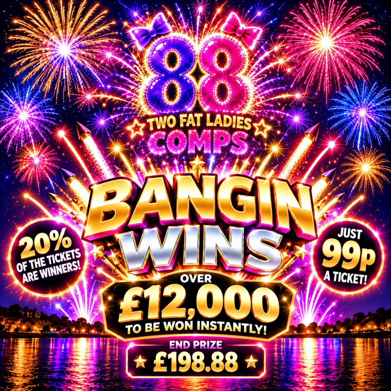 🎆 BANGIN WINS! 💥 BRAND NEW FIREWORKS REVEAL! 🎇 20% INSTANT WINNERS