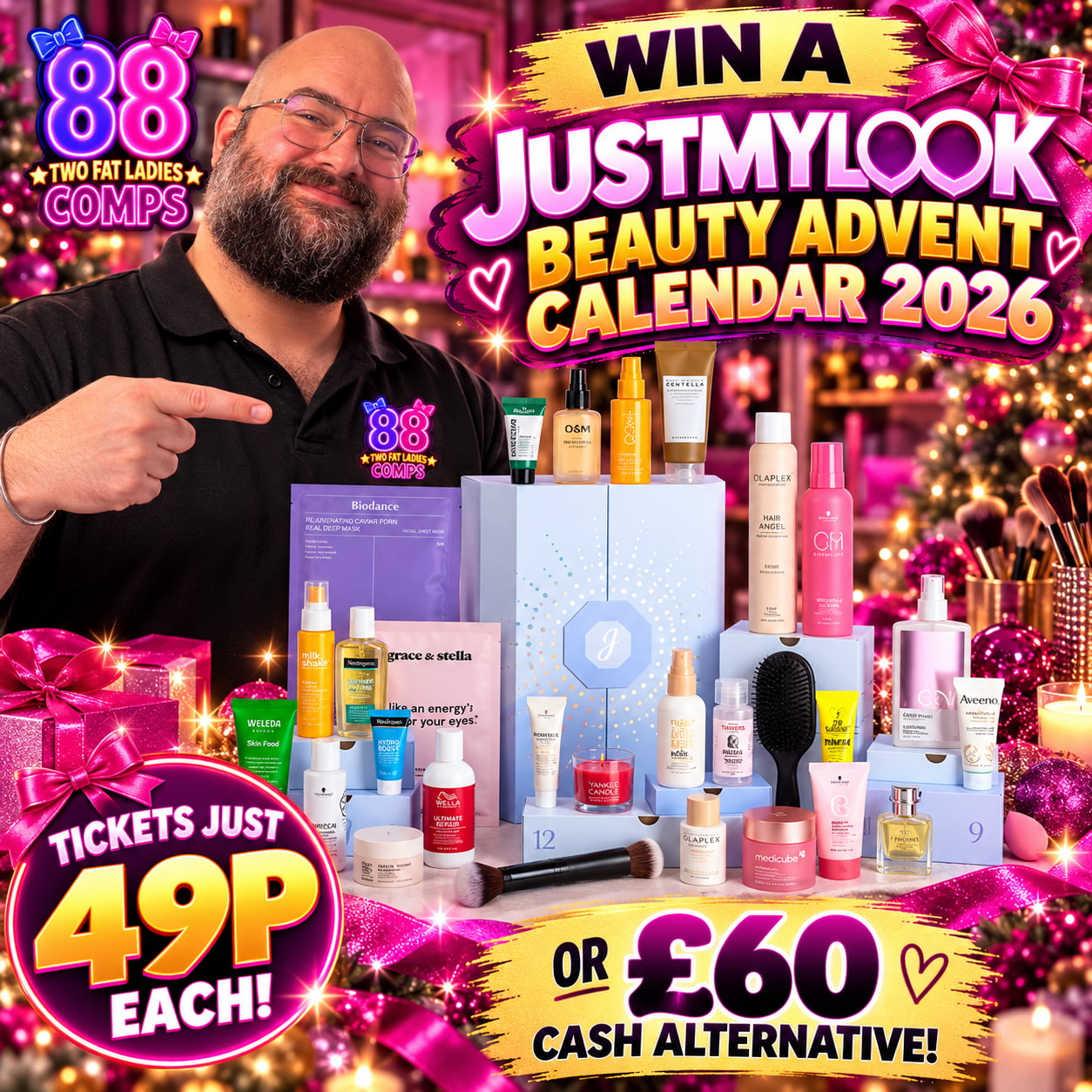 🎄 49P JUSTMYLOOK BEAUTY ADVENT CALENDAR 2026 💄✨ | £60 CASH ALT!