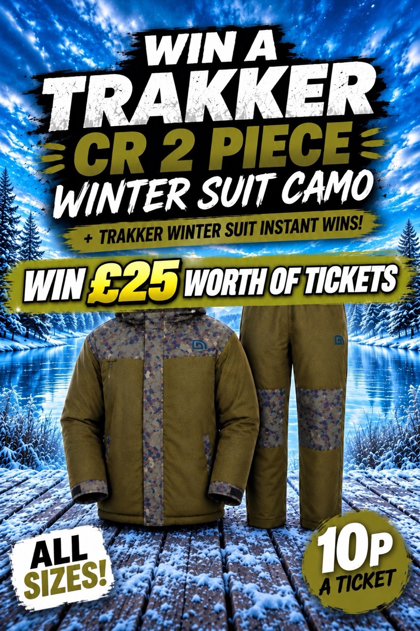 Win £25 worth of tickets into Trakker CR 2 Piece Winter Suit Camo + Trakker Winter Suit Instant Wins - 10p