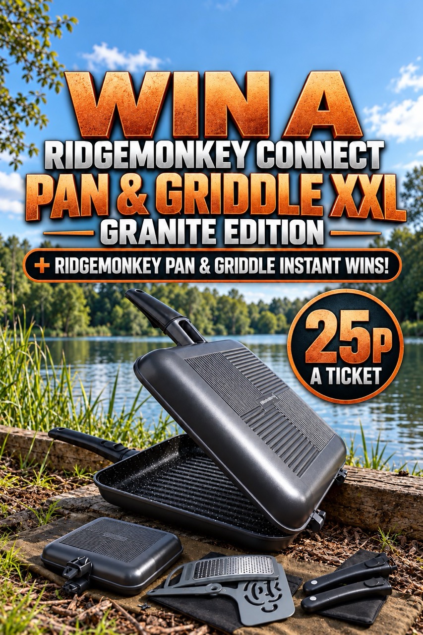 Win a Ridgemonkey Connect Pan & Griddle Granite Edition XXL + Ridgemonkey Pan & Griddle Instant Wins - 25p