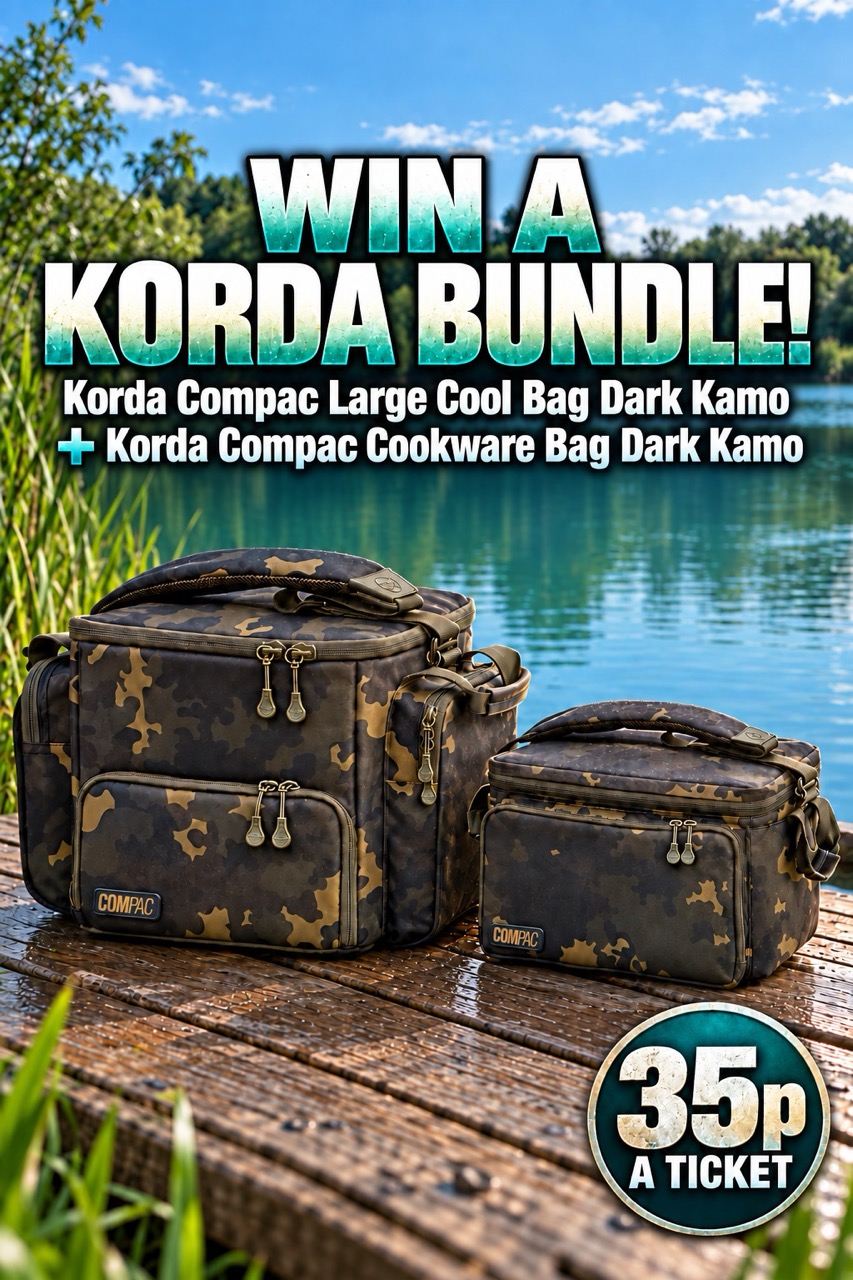 Win a Korda Bundle - Korda Compac Large Cool Bag (Dark Kamo) plus Korda Compac Cookware Bag (Dark Kamo) - 35p