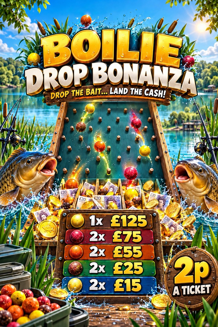 Boilie Drop Bonanza - Plinko Game - £125 Jackpot - 2p