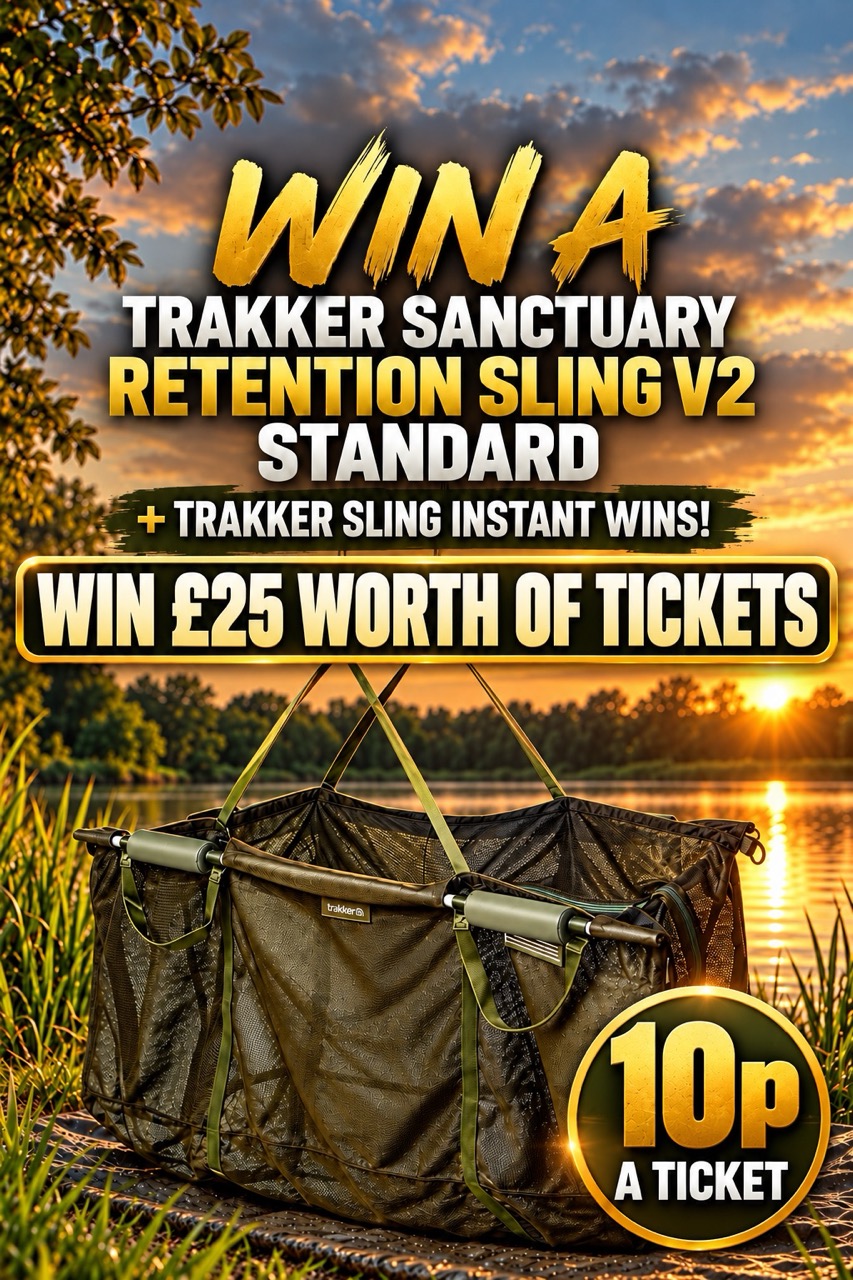 Win £25 worth of tickets into Trakker Sanctuary Retention Sling V2 + Instant Wins - 10p