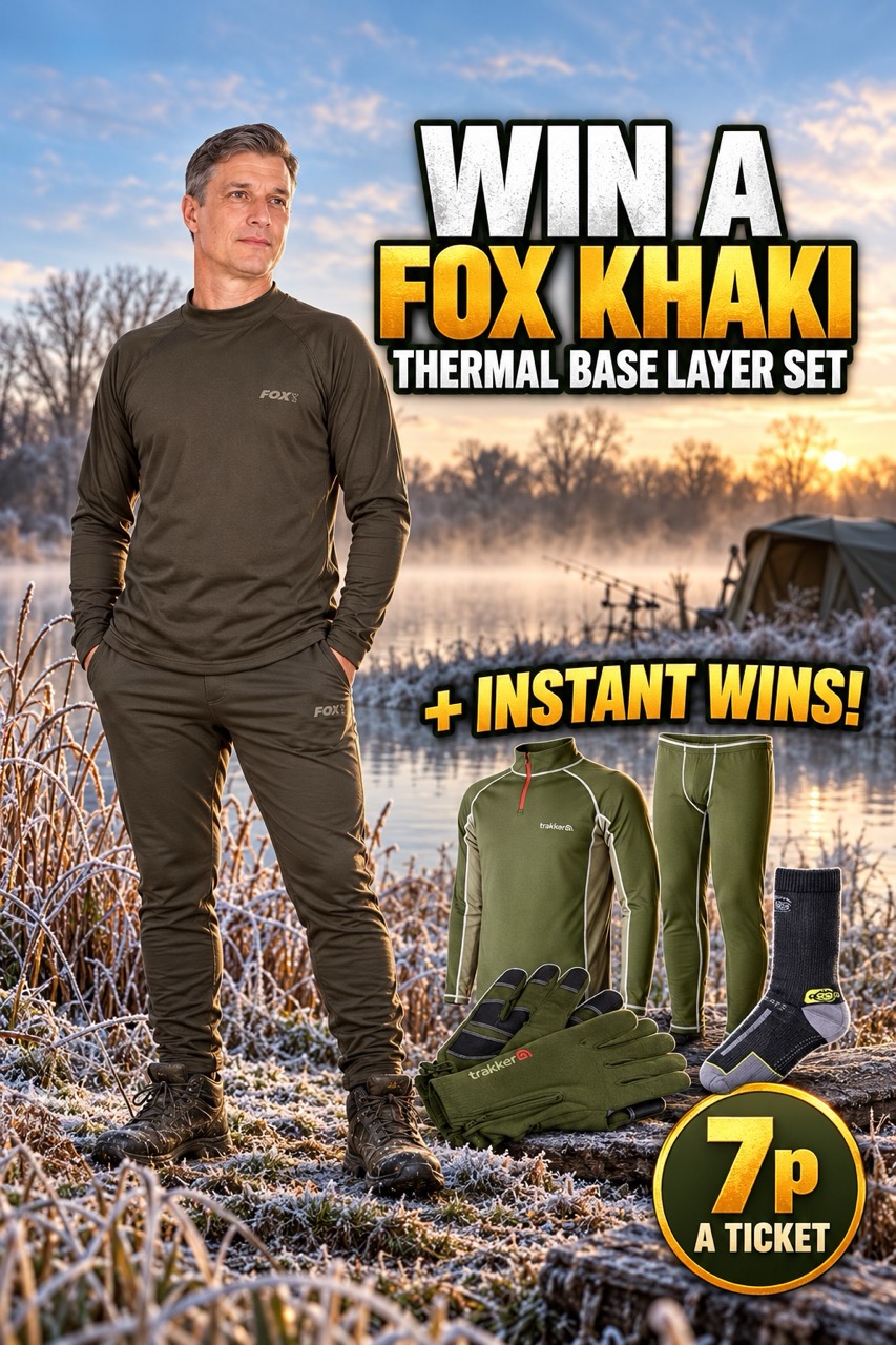 Fox Khaki Thermal Base Layer Set (All Sizes) + Thermal Instant Wins - 7p