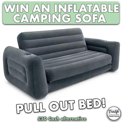 Win an inflatable camping sofa!  