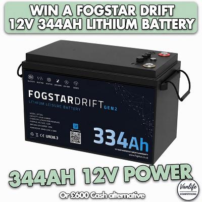 Win a Fogstar 334ah battery!