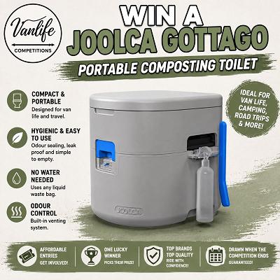 Win a joolca gottago composting toilet!