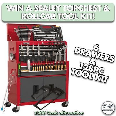 Win a Sealey Topchest & Rollcab Tool Kit!