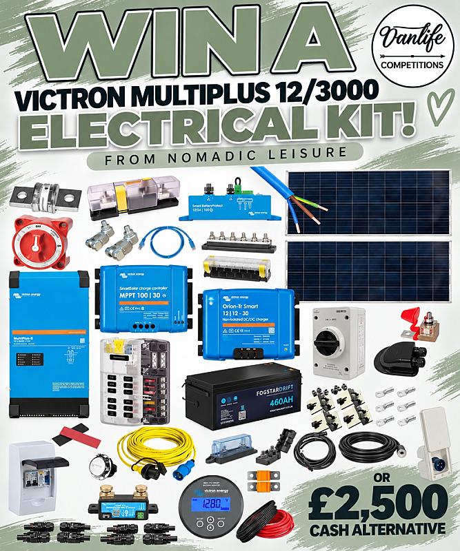 Win an Elite Victron kit from nomadic leisure! 