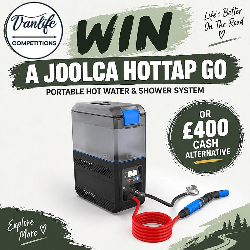 Win a Joolca hot tap portable water and shower system!