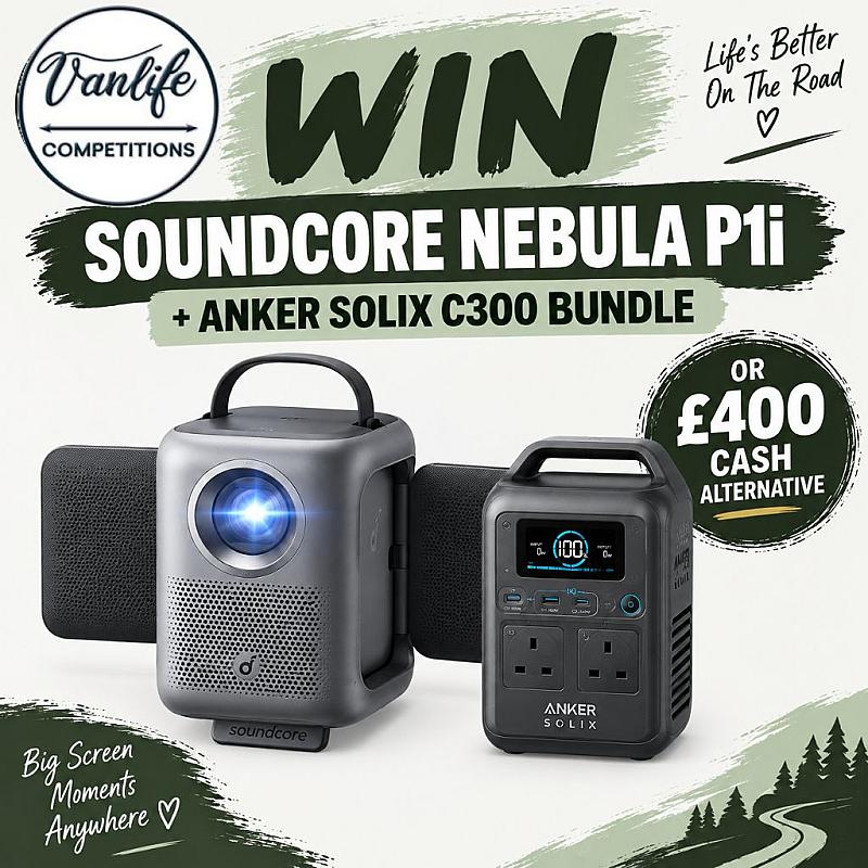 Win a nebular projector + anker c300 power station!