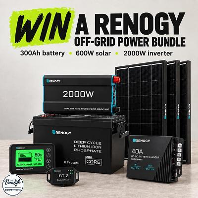  WIN THE ULTIMATE RENOGY OFF-GRID POWER BUNDLE!