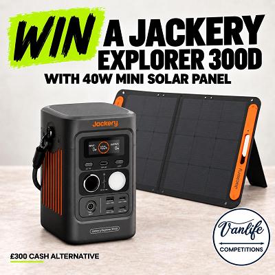 Win a JACKERY Explorer 300D Portable Power Station with 40 W Mini Solar Panel