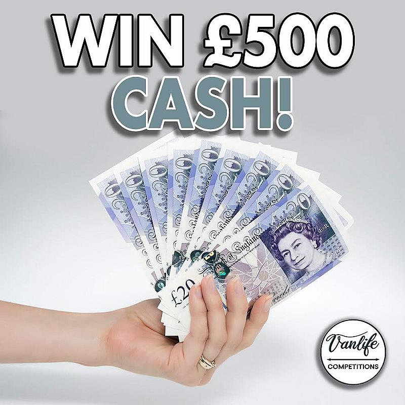 Win £500 cash!  