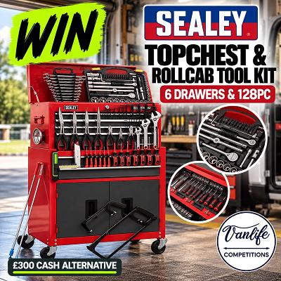Win a Sealey Topchest & Rollcab Tool Kit!