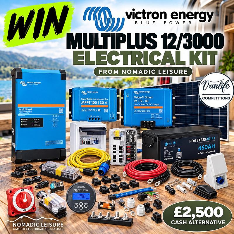 Win an Elite Victron kit from nomadic leisure! 
