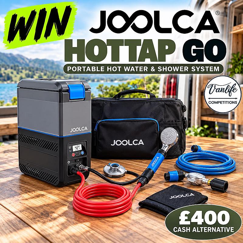 Win a Joolca hot tap portable water and shower system!