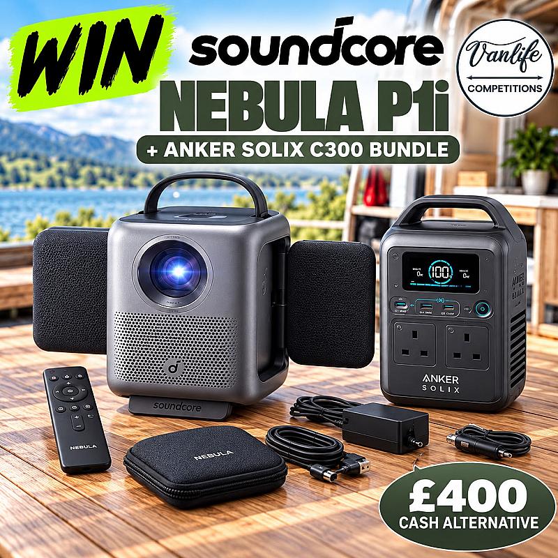 Win a nebular projector + anker c300 power station!