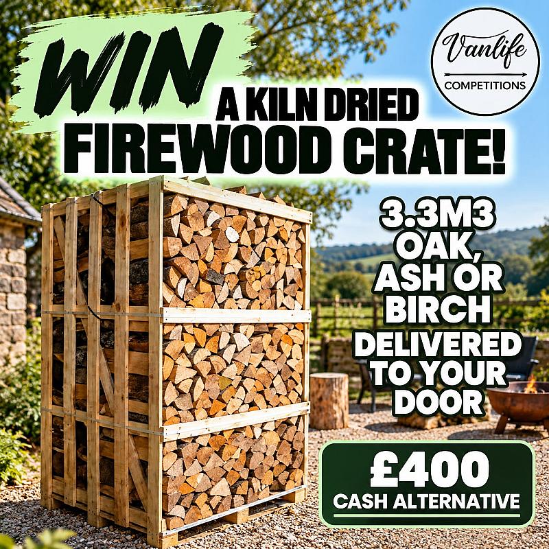 Win A KILN DRIED FIRE WOOD CRATES – ASH, OAK OR BIRCH!