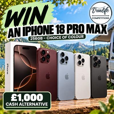 Win an IPhone 18 pro max!