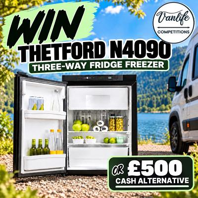 Win a Thetford 3 way fridge freezer!