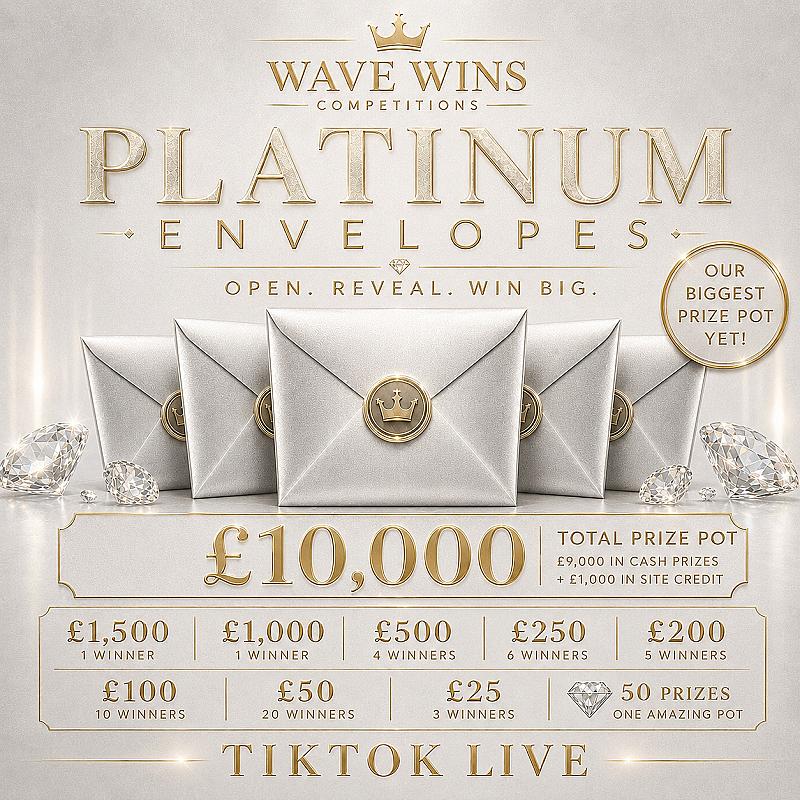 ✉️ TIKTOK LIVE - PLATINUM ENVELOPES - LOW ODDS ✉️
