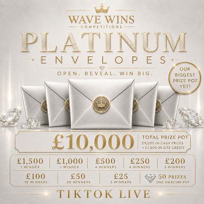 ✉️ TIKTOK LIVE - PLATINUM ENVELOPES - LOW ODDS ✉️