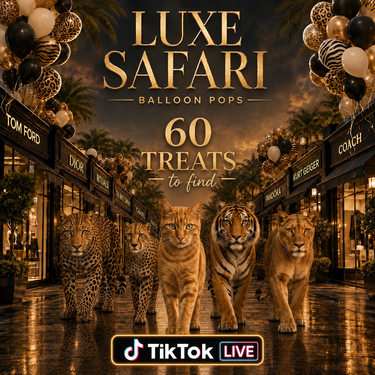 🦁 TIKTOK LIVE - LUXE SAFARI TREATS 🦁 