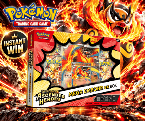 Pokémon TCG Ascended Heroes Mega Emboar Ex Box