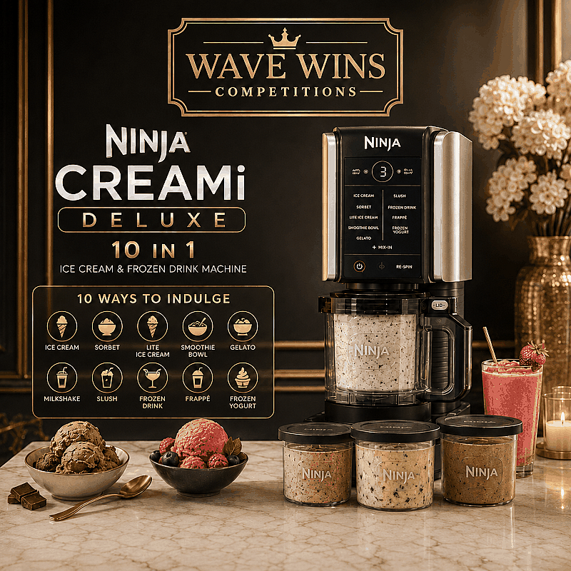 Ninja CREAMi Deluxe 10-in-1 Ice Cream and Frozen Drink Maker