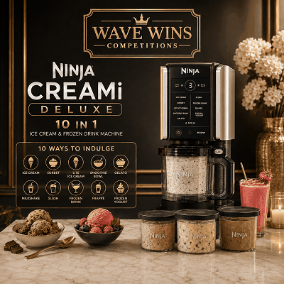 Ninja CREAMi Deluxe 10-in-1 Ice Cream and Frozen Drink Maker