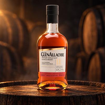 GlenAllachie 11 Year Old Palo Cortado Sherry Cask Finish - The Wood Collection
