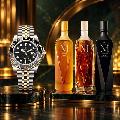 Rolex GMT-Master II “Zombie” OR The Macallan M Decanter Trio