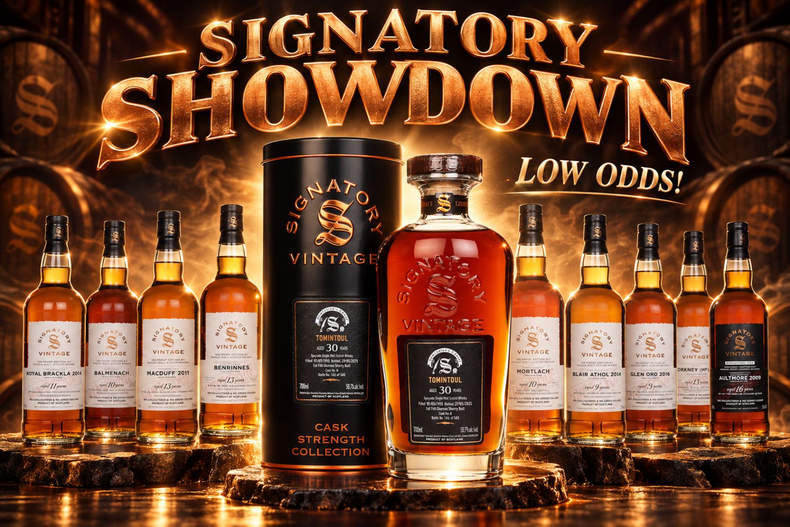 Signatory Showdown! Tomintoul 30 Year Old End Prize!