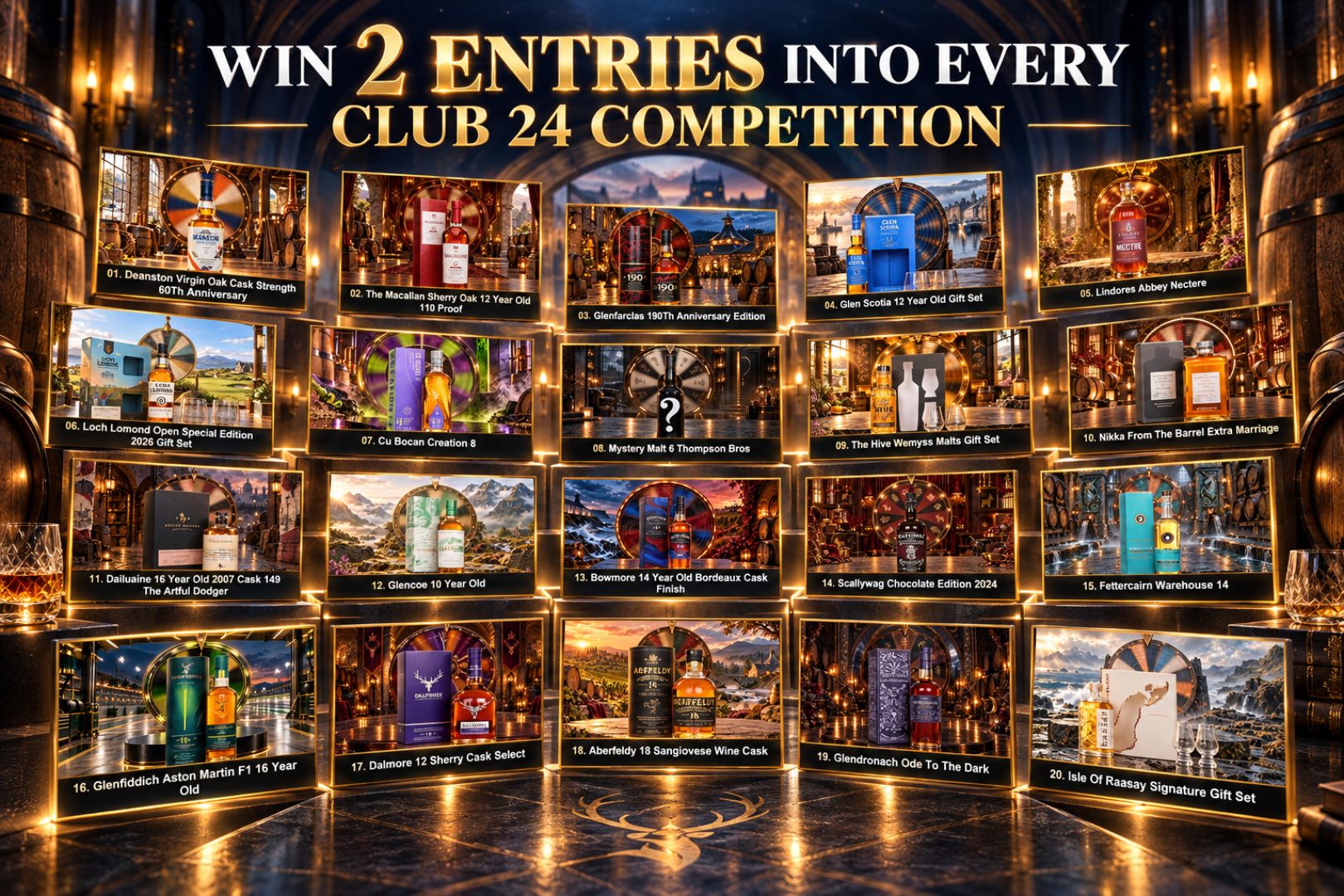 WIN 2 ENTRIES INTO EVERY CLUB 24 COMPETITION!