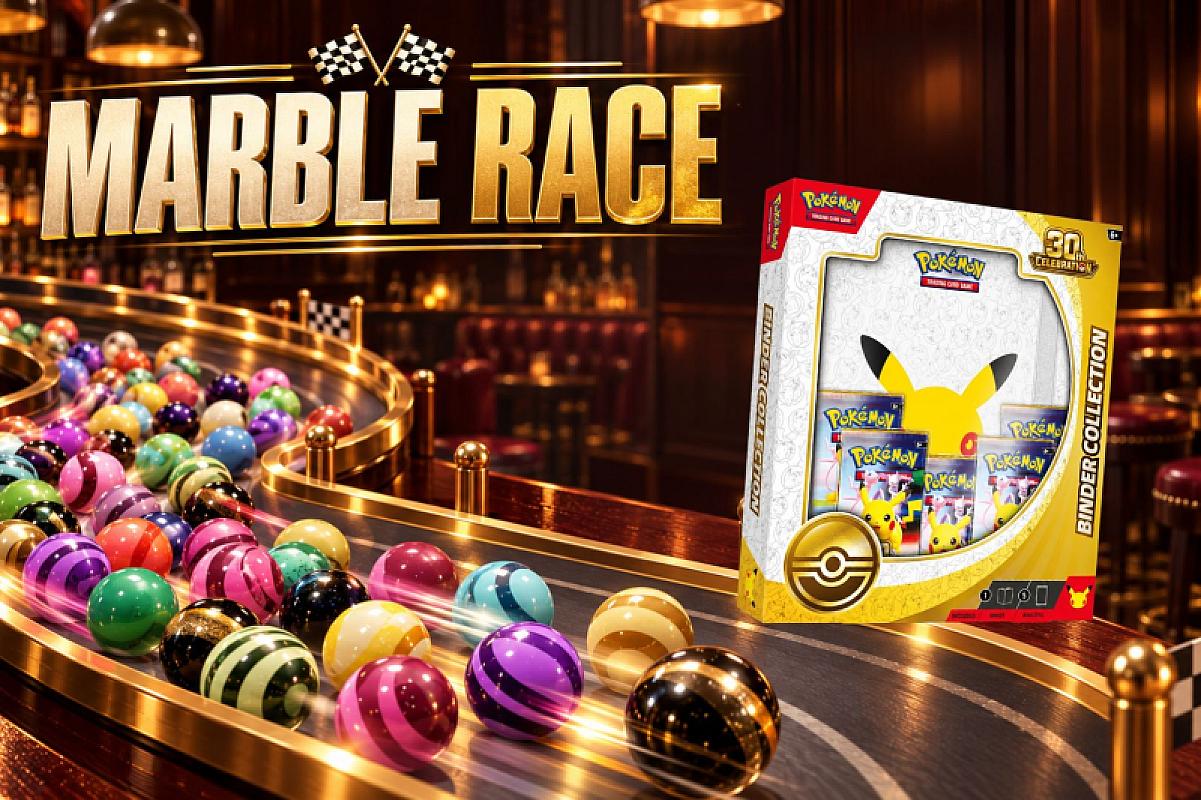 MARBLE RACE - Pokemon 30th Celebration Binder Collection - 1 WINNER