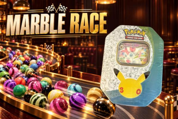 MARBLE RACE - Pokémon 30th Anniversary Sylveon EX Tin - 1 WINNER