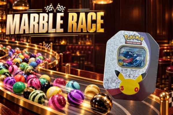 MARBLE RACE 2 - Pokémon 30th Anniversary Greninja EX Tin - 1 WINNER