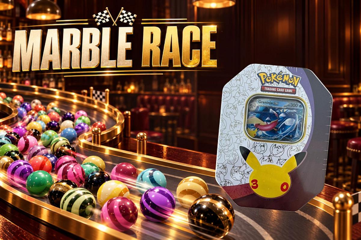 RACE 1 - Pokémon 30th Anniversary Greninja EX Tin - 1 WINNER