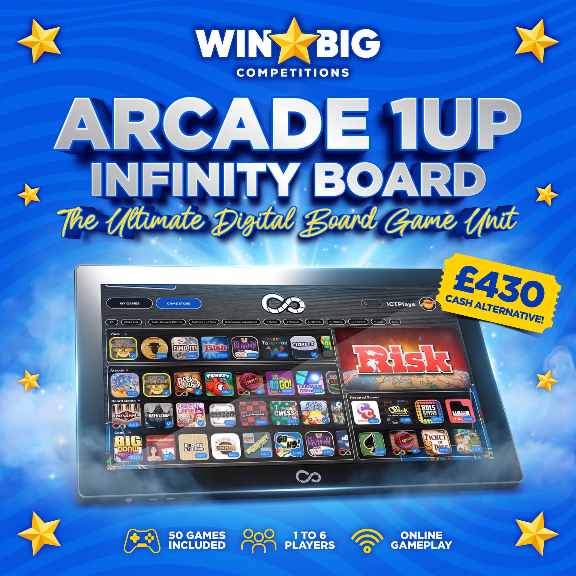 ARCADE 1UP INFINITY BOARD