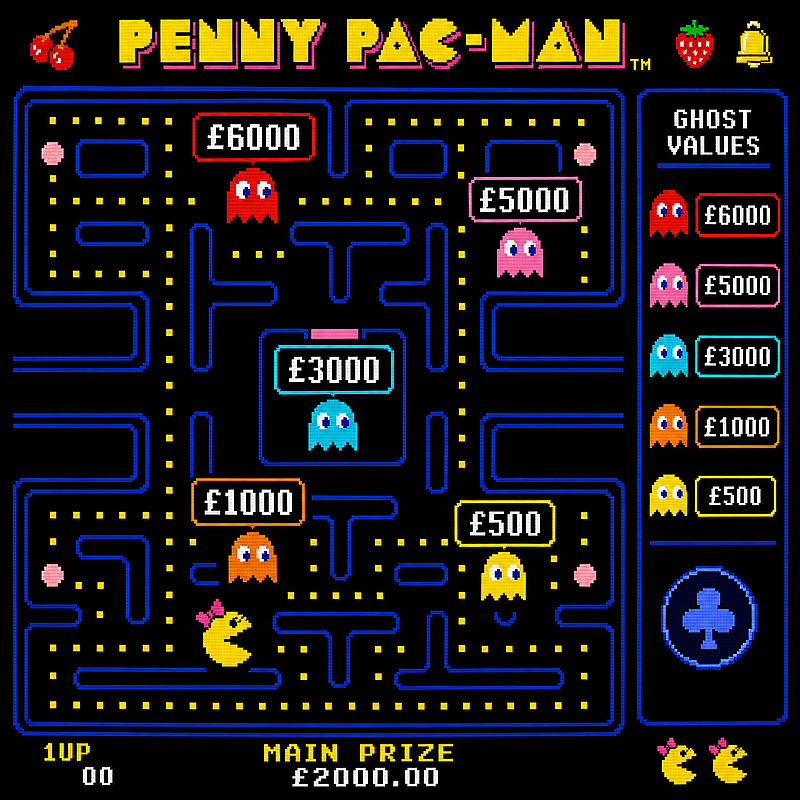 🟡👾 ALL NEW PENNY PAC-MAN! 👾🟡 💥 £6,000 INSTANTLY! 💥 🏆 £2,000 MAIN DRAW! 🏆 😱 WAKA WAKA… THAT’S A LOTTA WONGA! 💰🔥