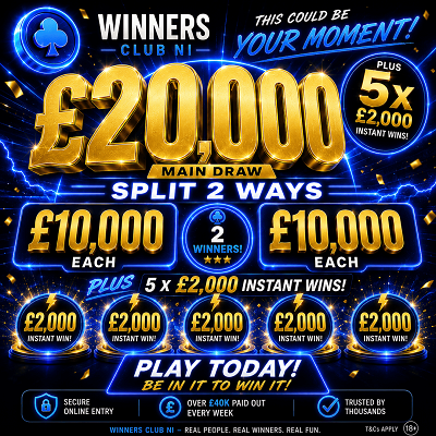 🔥 BIG £20,000 SPLIT 2 WAYS — £10,000 EACH! WOW! 🤩 PLUS 5 × £2,000 INSTANTS! 💷🔥