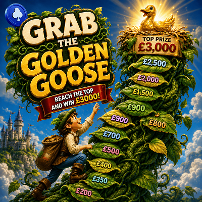 🐣 GRAB THE GOLDEN GOOSE! Win from 1,800+ instant prizes plus a £1,000 Main Prize — every play could be a winner! ✨💰