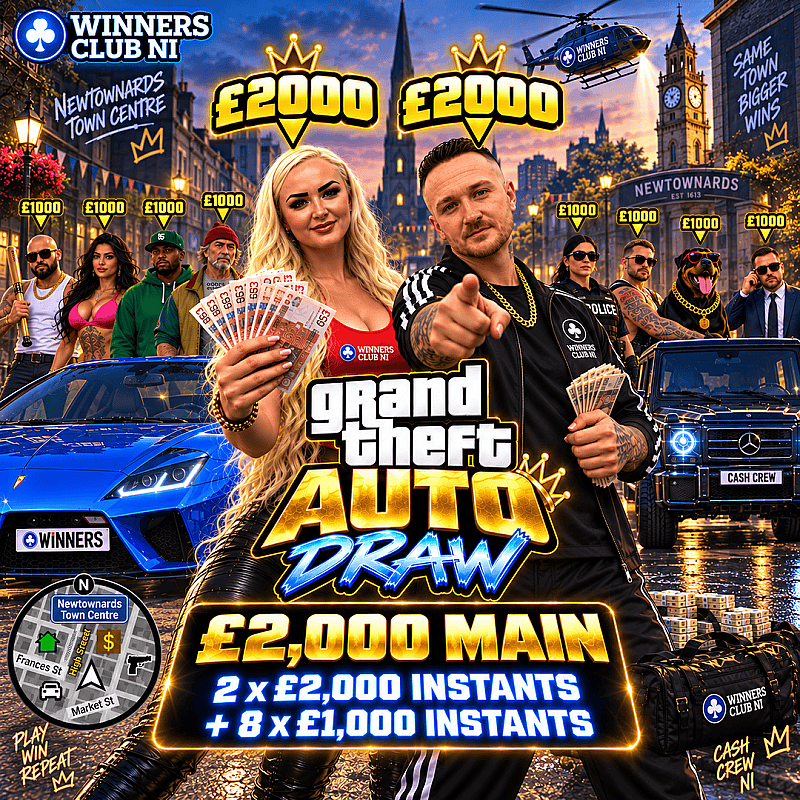 🔥🎮 GTA DRAW — PLAY BIG 💥 WIN BIG! 💰 £12,000 INSTANTLY 🤯 | 🏆 £2,000 MAIN DRAW | 🎟️ LOW TICKETS — BIG CHANCES! 🚨🔥